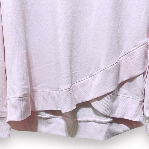 Muk Luks Women's Size L Sweatshirt Light Pink Lightweight Soft Crewneck - Picture 3 of 5